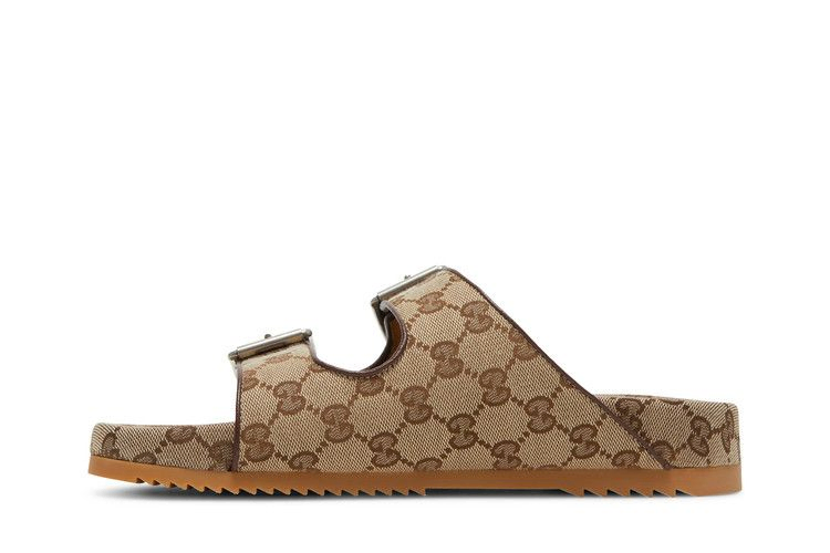 Сандалии Gucci Slide Sandal Strap 'Beige Monogram'