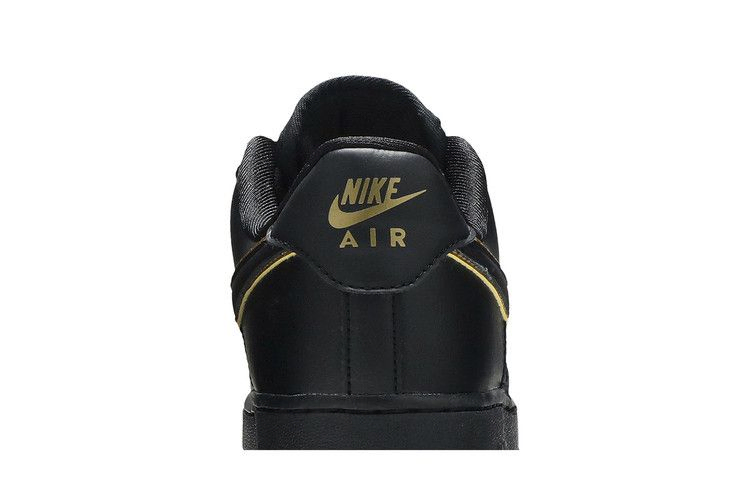 Кроссовки Nike Wmns Air Force 1 Low '07 Essential 'Black Gold Swoosh'