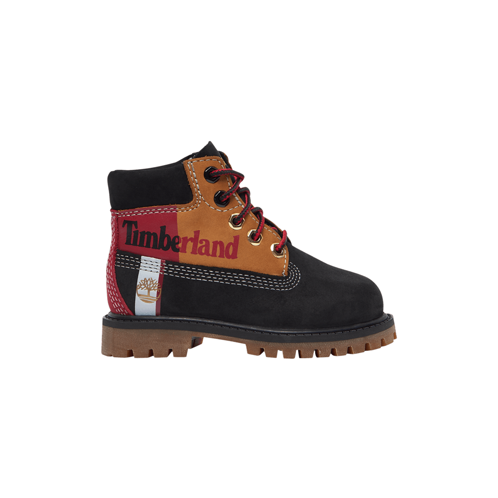 Кроссовки Timberland 6 Inch Prenium Toddler 'Patch Logo - Black'