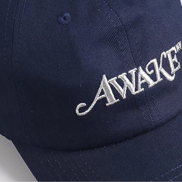 Awake-Distorted-Logo-Dad-Cap-Navy-1