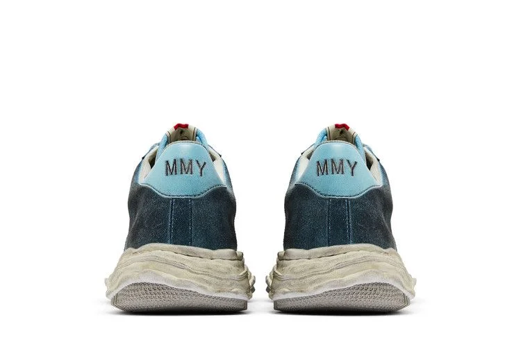 Кроссовки Maison Mihara Yasuhiro Wayne OG Sole Distressed Leather Low 'Blue White'