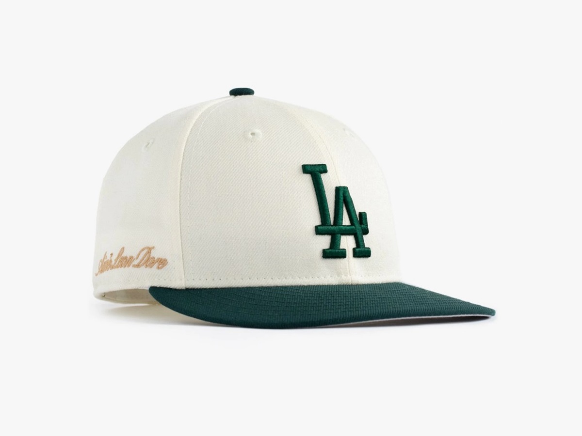 Кепка Aime Leon Dore x New Era Dodgers Hat Ivory/Dark Green
