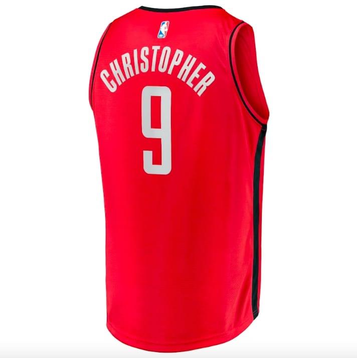 2021-22-Houston-Rockets-9-Josh-Christopher-Fast-Break-Icon-Red-Jersey-2