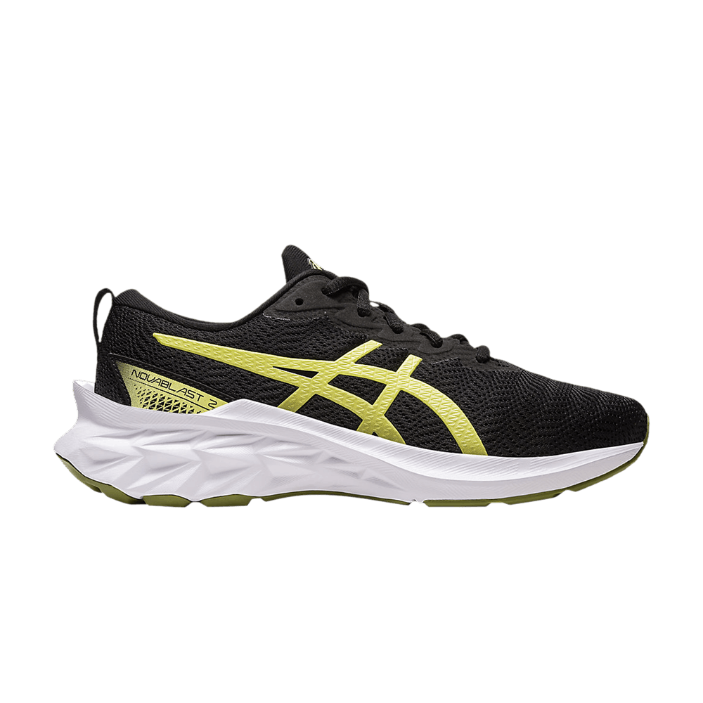Кроссовки ASICS Novablast 2 GS 'Black Glow Yellow'