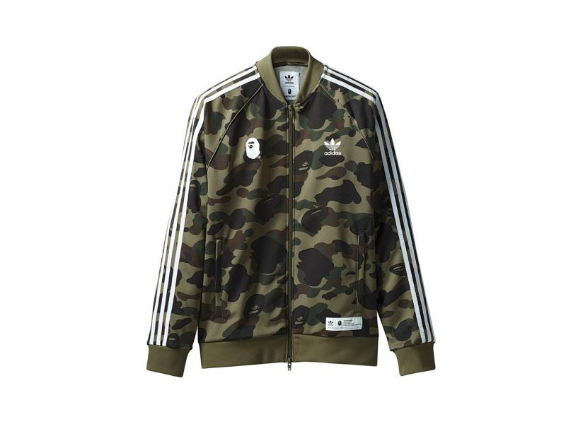 Олимпийка Bape x adidas adicolor Track Top Olive Cargo
