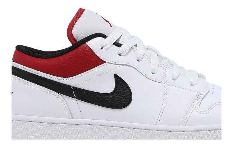 Кроссовки Air Jordan 1 Low GS 'White Gym Red'