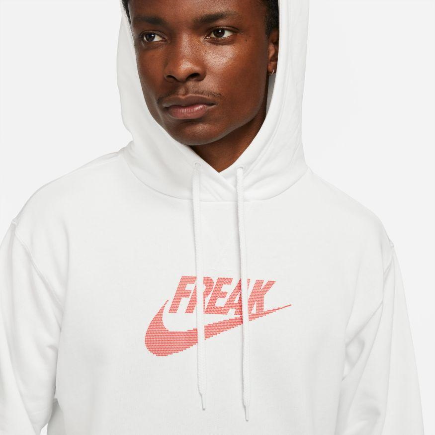 Худи Nike Giannis Antetokounmpo Freak Logo Hoodie White
