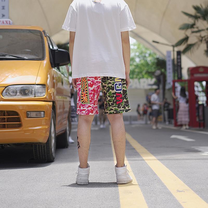 BAPE-ABC-Split-Shark-Shorts-Green-Pink-11