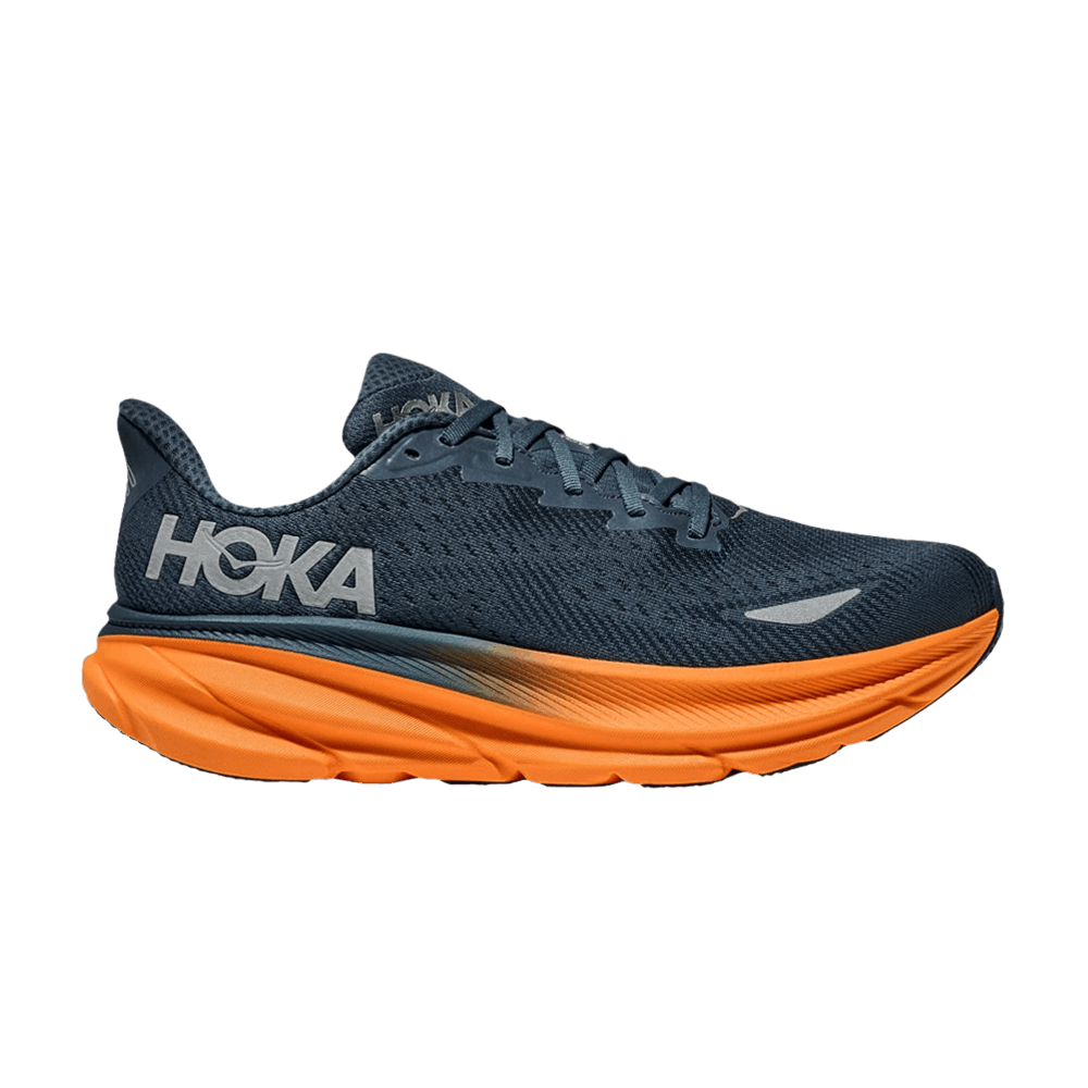 Кроссовки HOKA Clifton 9 GORE-TEX 'Stormy Skies Orange Zest'