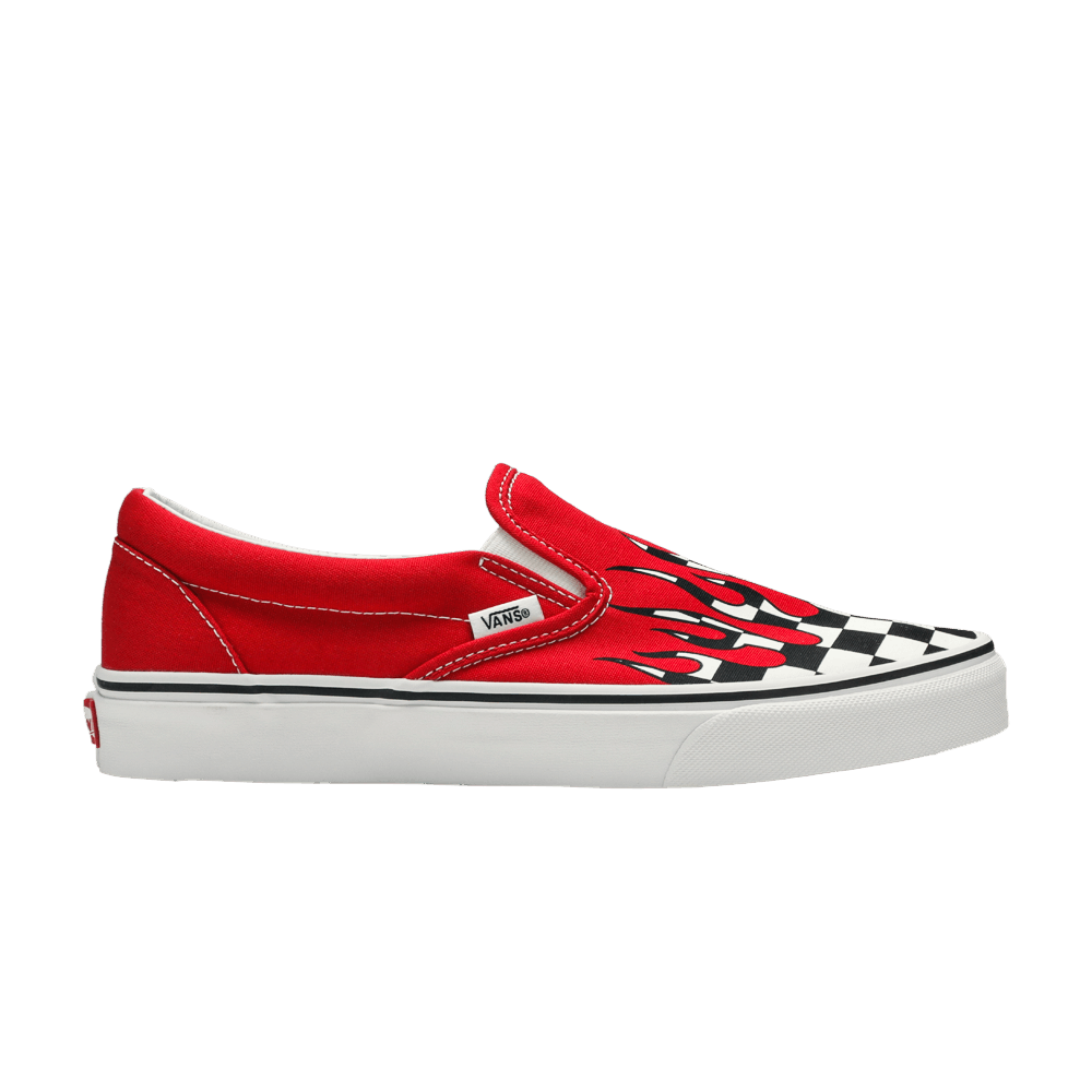 Кроссовки Vans Slip-On 'Checker Flame'