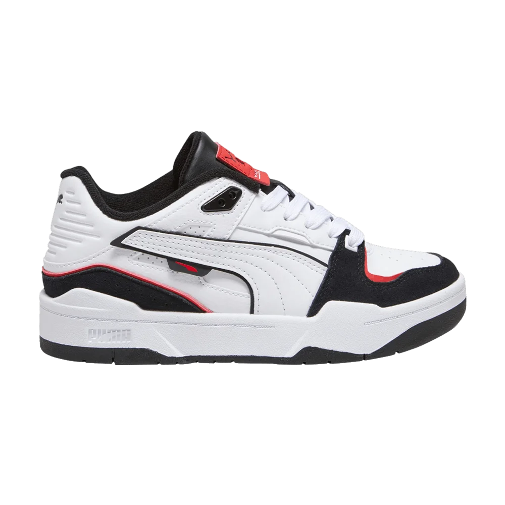 Krossovki-Puma-Slipstream-Bball-Big-Kid-White-Black-Red