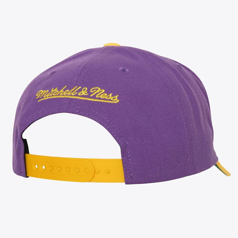 Бейсболка Mitchell & Ness Purple LSU Tigers Boom Text Pro Vintage Snapback Hat