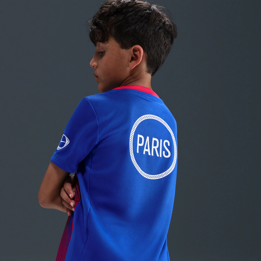 Детское футбольное джерси PSG Nike Third Pre Match Top - Royal Blue