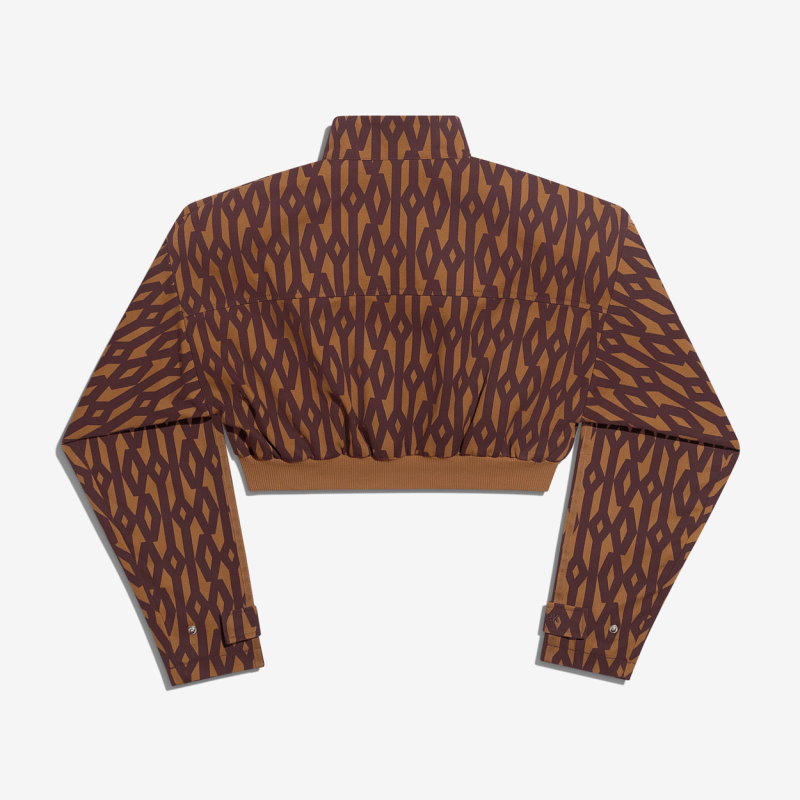 Куртка adidas Ivy Park Crop Monogram Track Jacket Wild Brown/Night Red