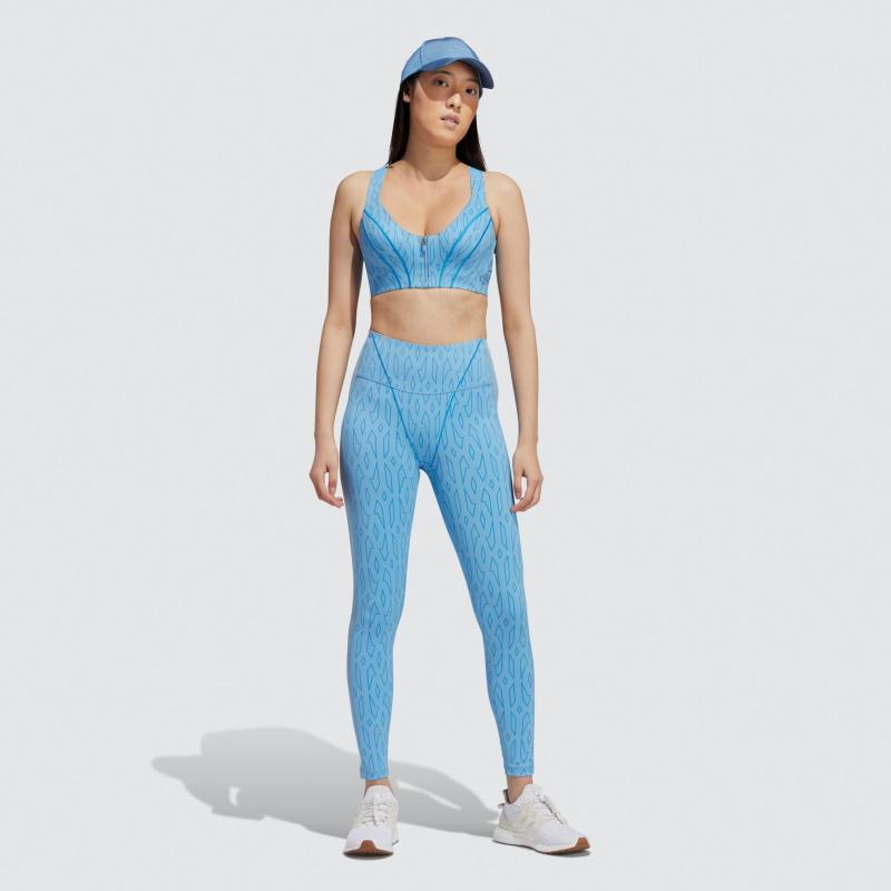 Тайтсы adidas Ivy Park Mesh Monogram Tights Light Blue/Bright Blue