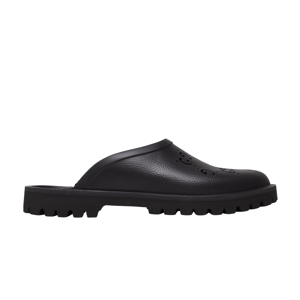 Сандалии Gucci Slip On Sandal 'Cut Out Monogram - Black'
