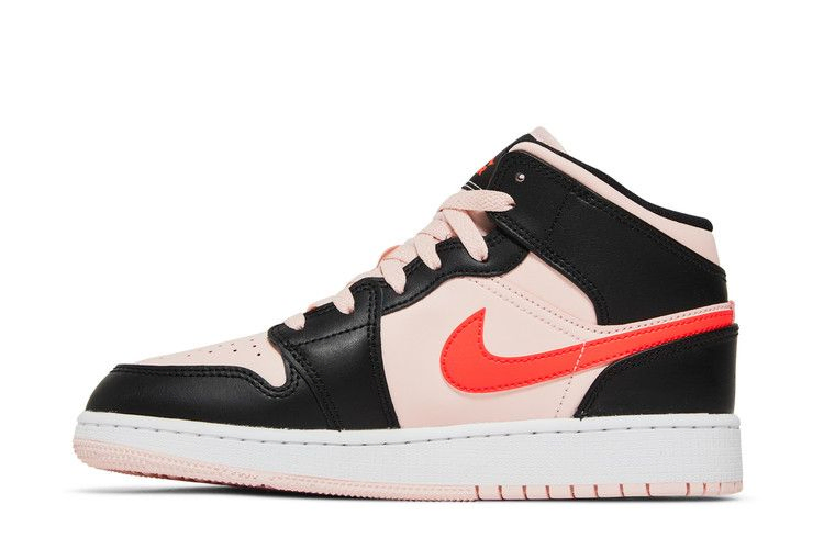 Кроссовки Air Jordan 1 Mid GS 'Black Pink Crimson'