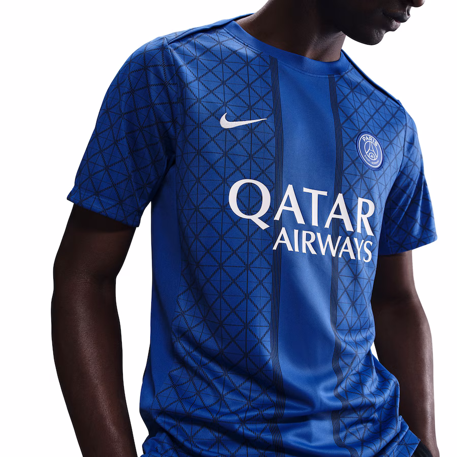 Футбольное джерси PSG Nike Pre Match Top - Blue