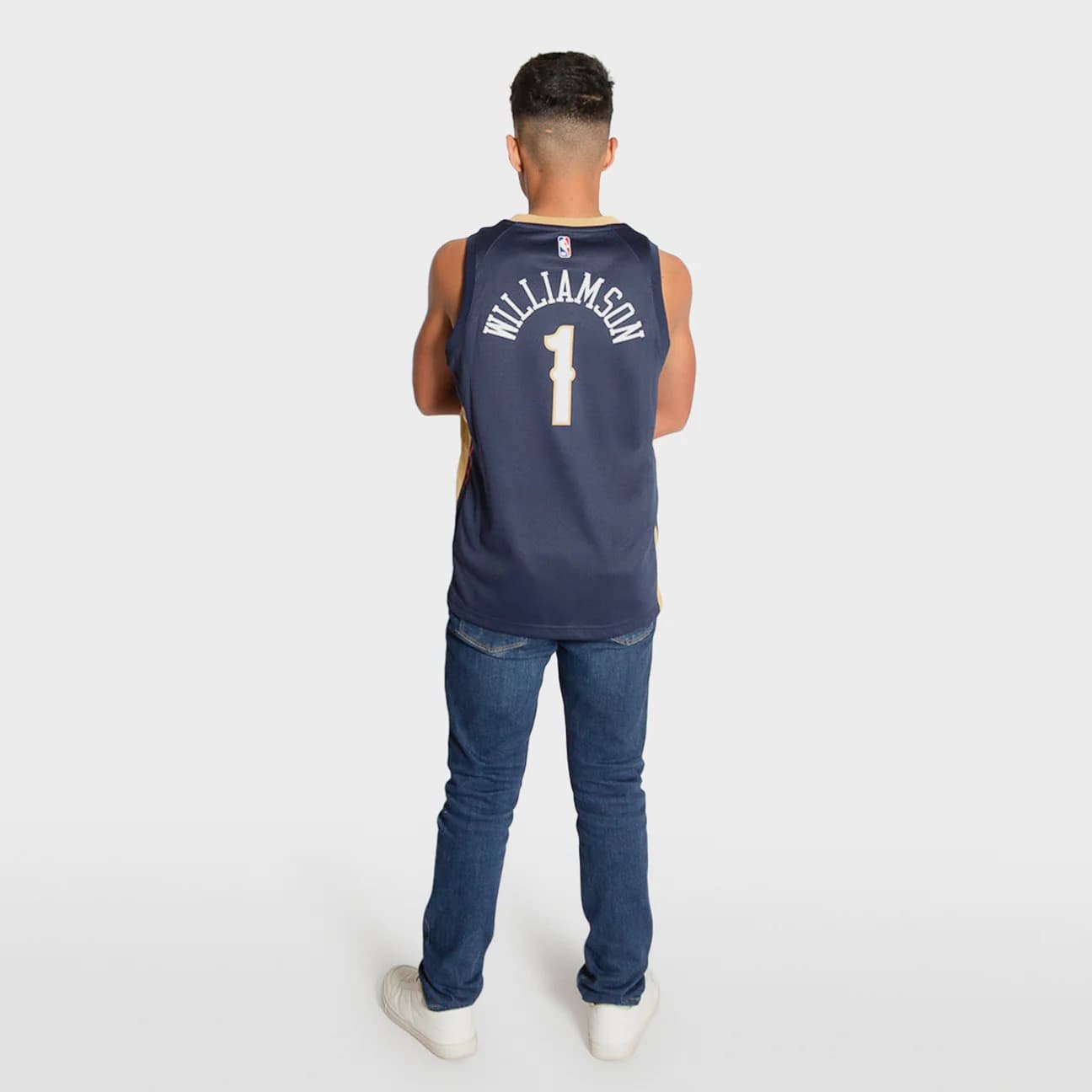 Баскетбольная джерси 2021-22 New Orleans Pelicans Zion Williamson #1 Youth Swingman Icon Edition Navy Jersey