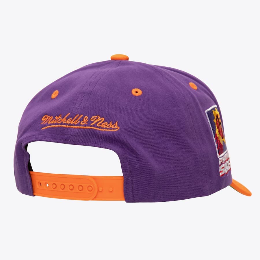 Бейсболка Mitchell & Ness Purple Phoenix Suns Block Sweep Pro Adjustable Hat