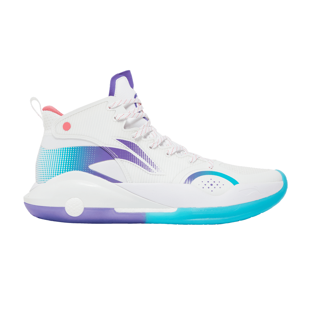 Кроссовки Li-Ning Yushuai 15 'White Purple Turquoise'