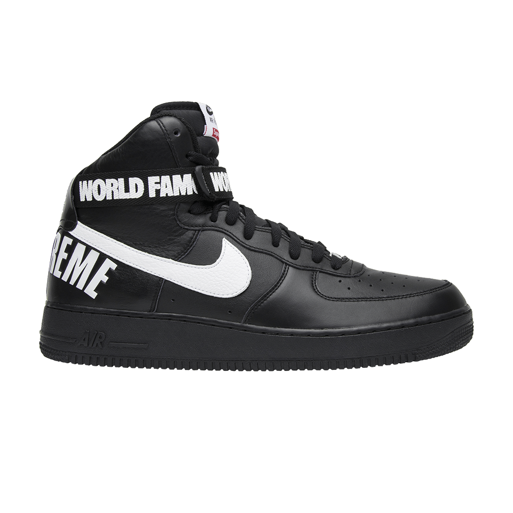 Кроссовки Nike Supreme x Air Force 1 High SP 'Black'