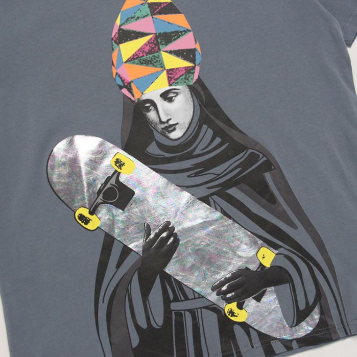 Футболка 2019 Saint Skateboard Grey Tee
