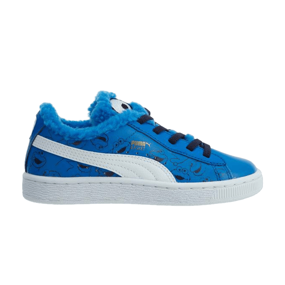 Кроссовки Puma Sesame Street x Basket CM Little Kids 'Cookie Monster'