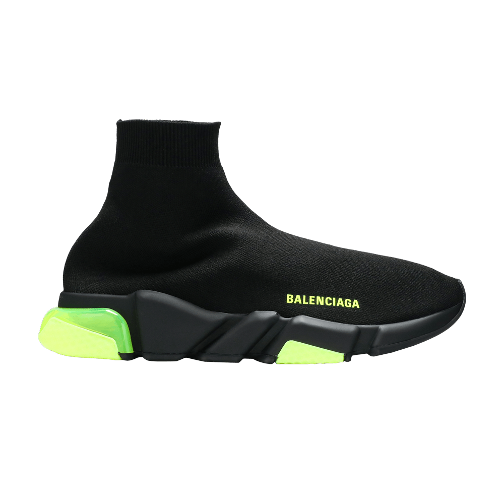 Кроссовки Balenciaga Speed Trainer 'Clear Sole - Black Yellow Fluo'