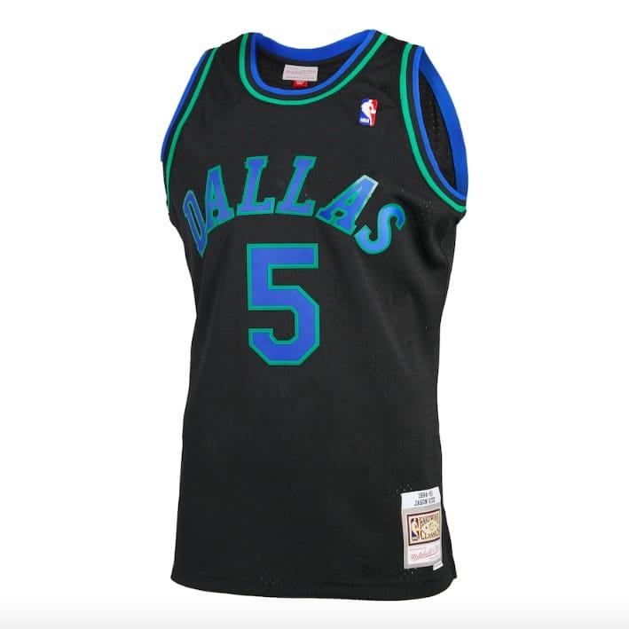 Баскетбольная джерси 1994-95 Dallas Mavericks #5 Jason Kidd Mitchell & Ness Reload 2.0 Black Jersey