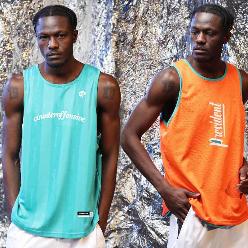 Баскетбольная джерси Ehot Doublesided Blue-Orange Jersey