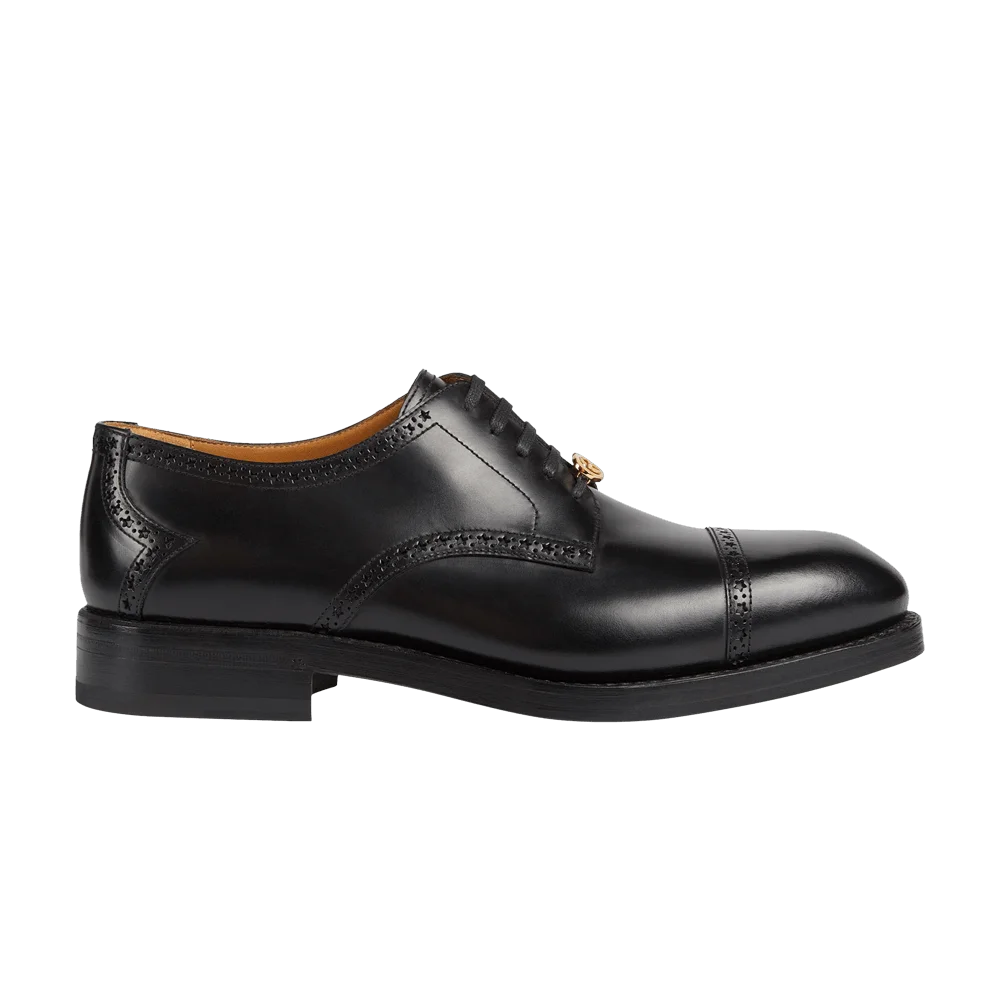 Krossovki-Gucci-Lace-Up-Brogue-Black