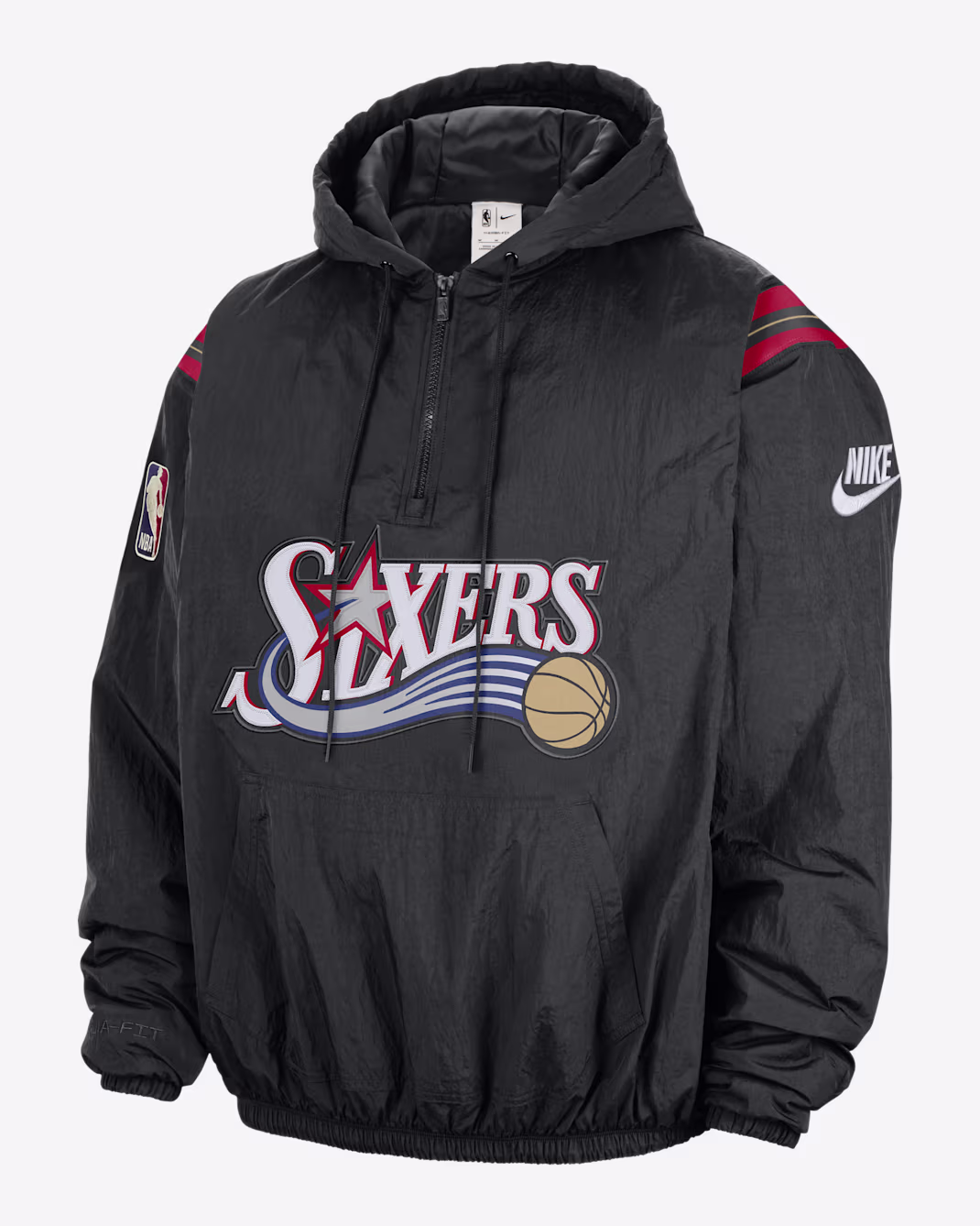 Мужское худи Nike NBA Philadelphia 76ers Hardwood Clasics Black