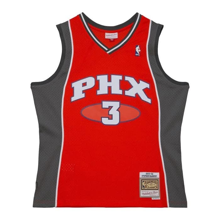 Баскетбольная джерси 2003-04 Phoenix Suns Stephon Marbury #3 Hardwood Classics Throwback NBA Swingman Orange Jersey