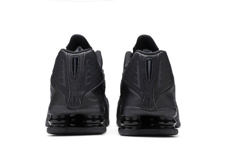 Кроссовки Nike Shox R4 GS 'Triple Black Embroidered Swoosh'