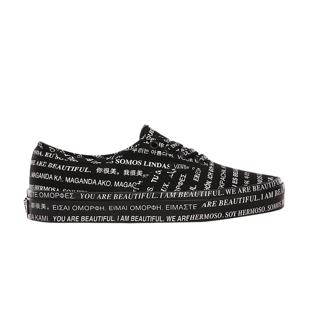 Vans Authentic 'We Are Beautiful - Black'
