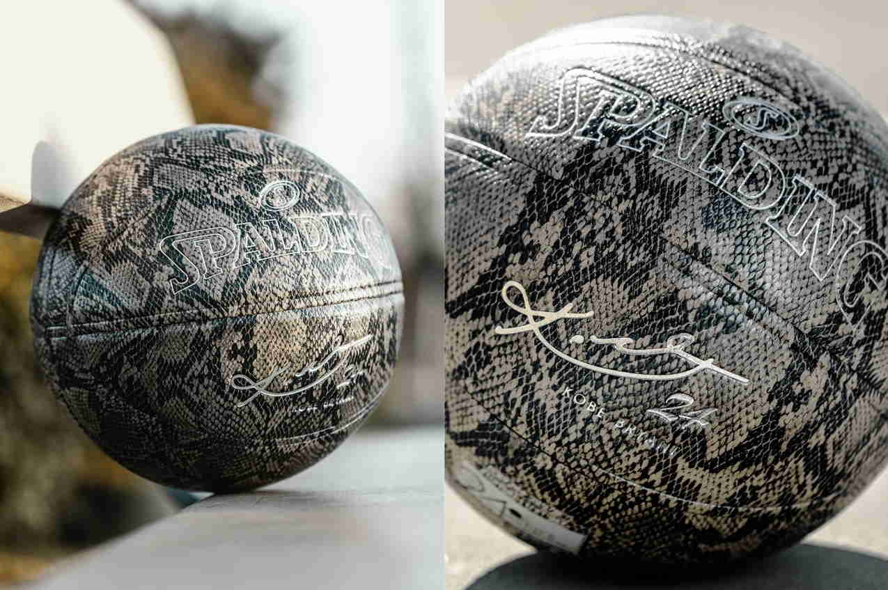 Баскетбольный подарочный мяч Spalding x Kobe Bryant 94 Series Limited Edition Basketball Silver