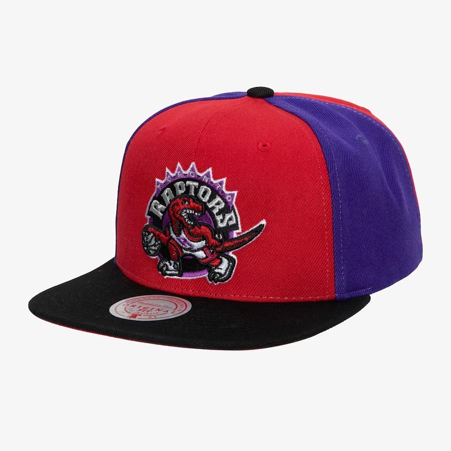 Бейсболка Mitchell & Ness Red Toronto Raptors Hardwood Classics On the Block Snapback Hat