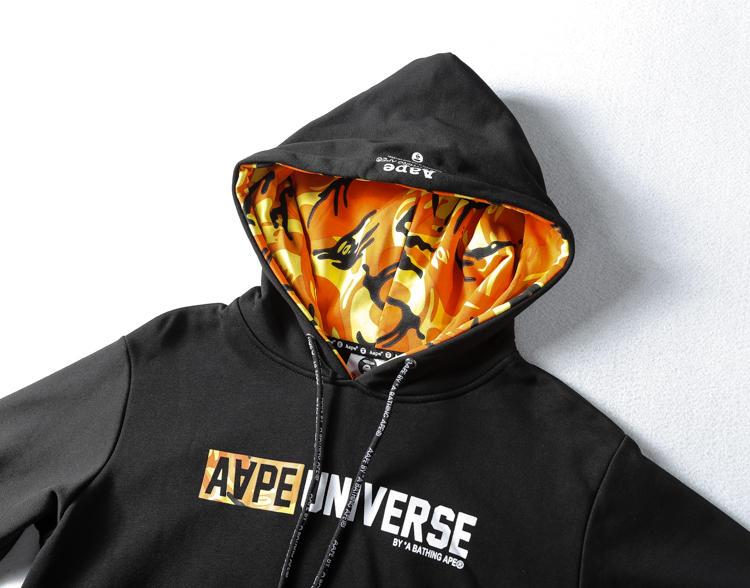 Худи AAPE Universe Orange Camo