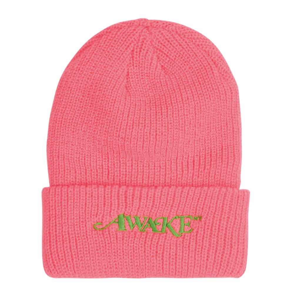Шапка Awake Loose Gauge Classic Logo Beanie Hot Pink