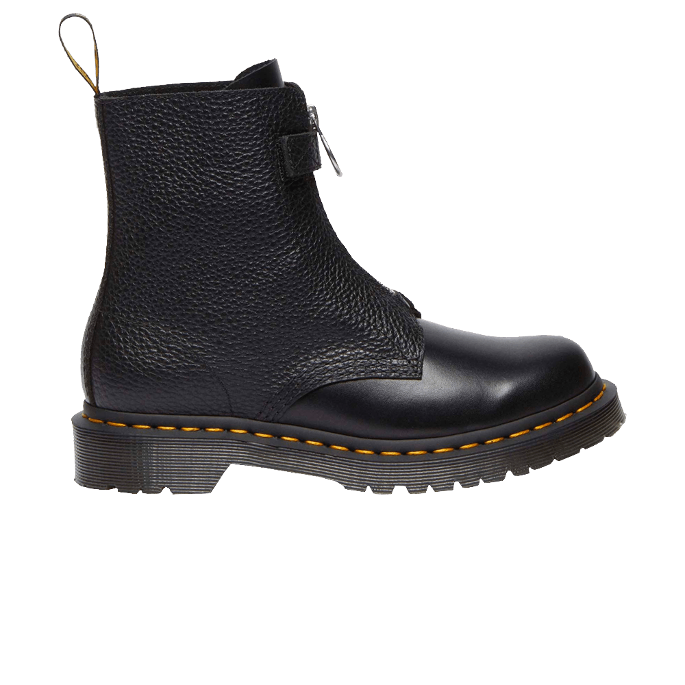 Dr. Martens Wmns 1460 Front Zip Leather Lace Up Boot 'Black'