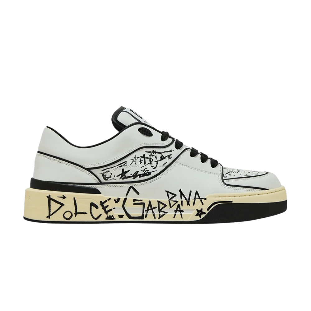 Krossovki-Dolce-Gabbana-New-Roma-Low-Allover-Graffiti-White