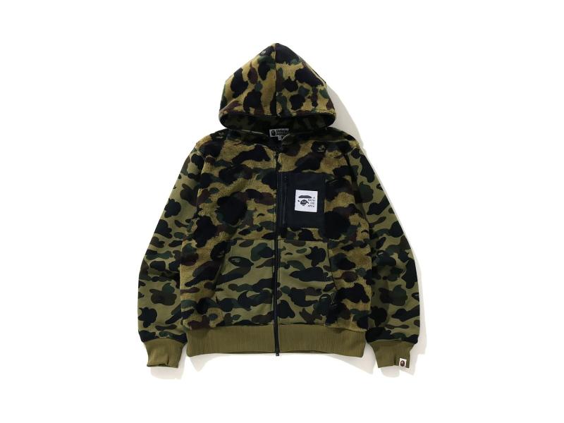 Куртка с капюшоном BAPE 1St Camo Full Zip Hoodie Jacket Green