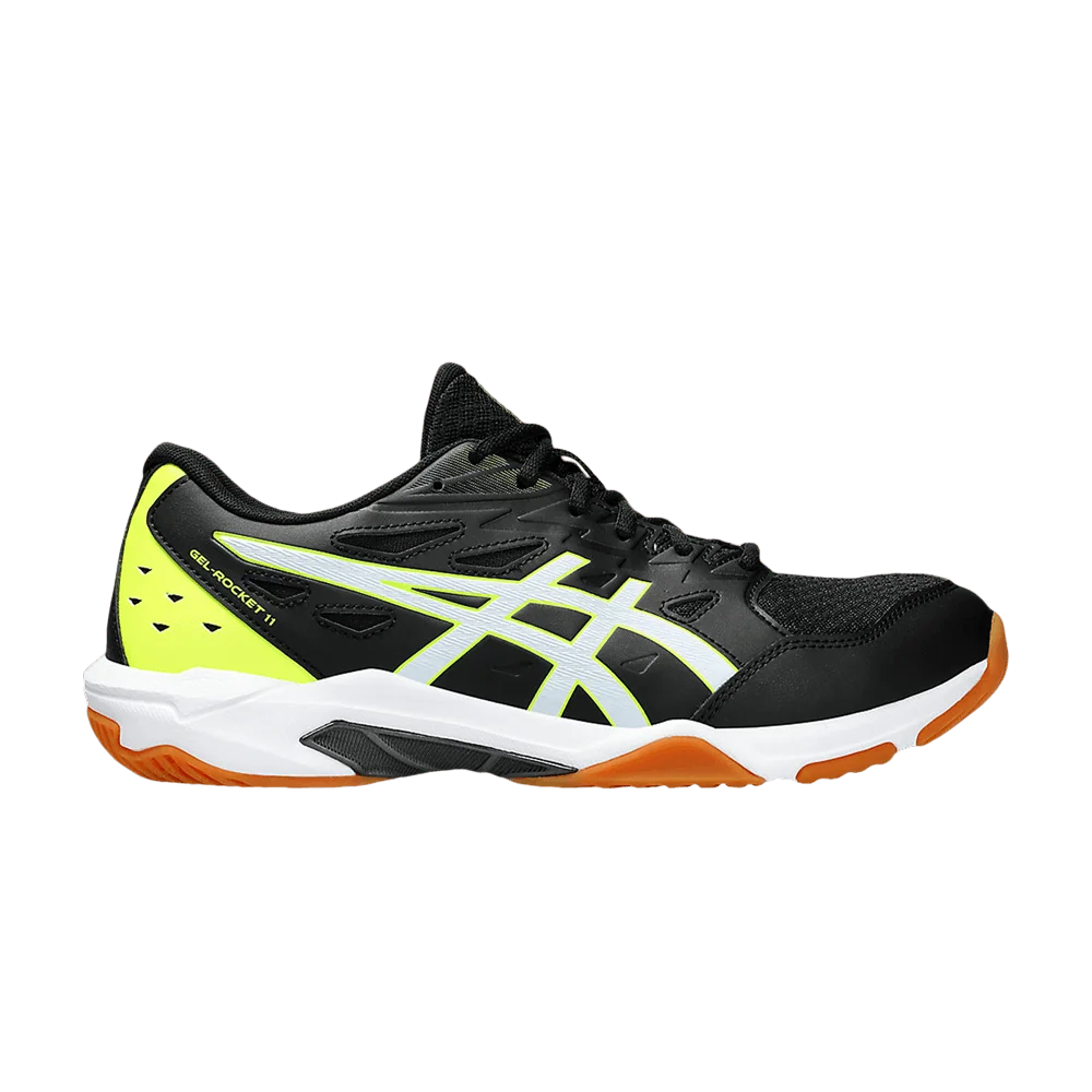Кроссовки Asics Gel Rocket 11 Wide 'Black Fluo Yellow'