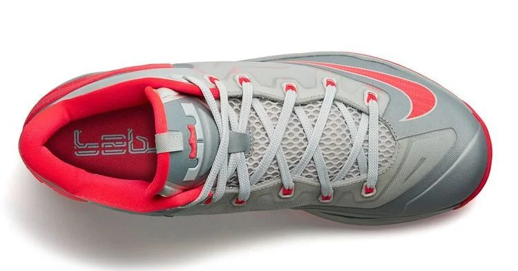 Кроссовки Nike LeBron 11 Low 'Base Grey Laser Crimson'