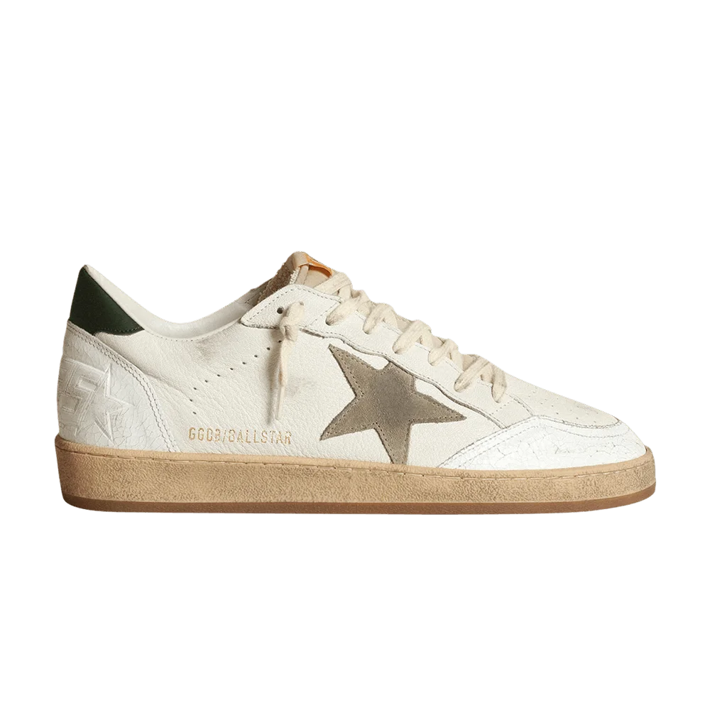 Кроссовки Golden Goose Ball Star 'White Dove Grey Green'