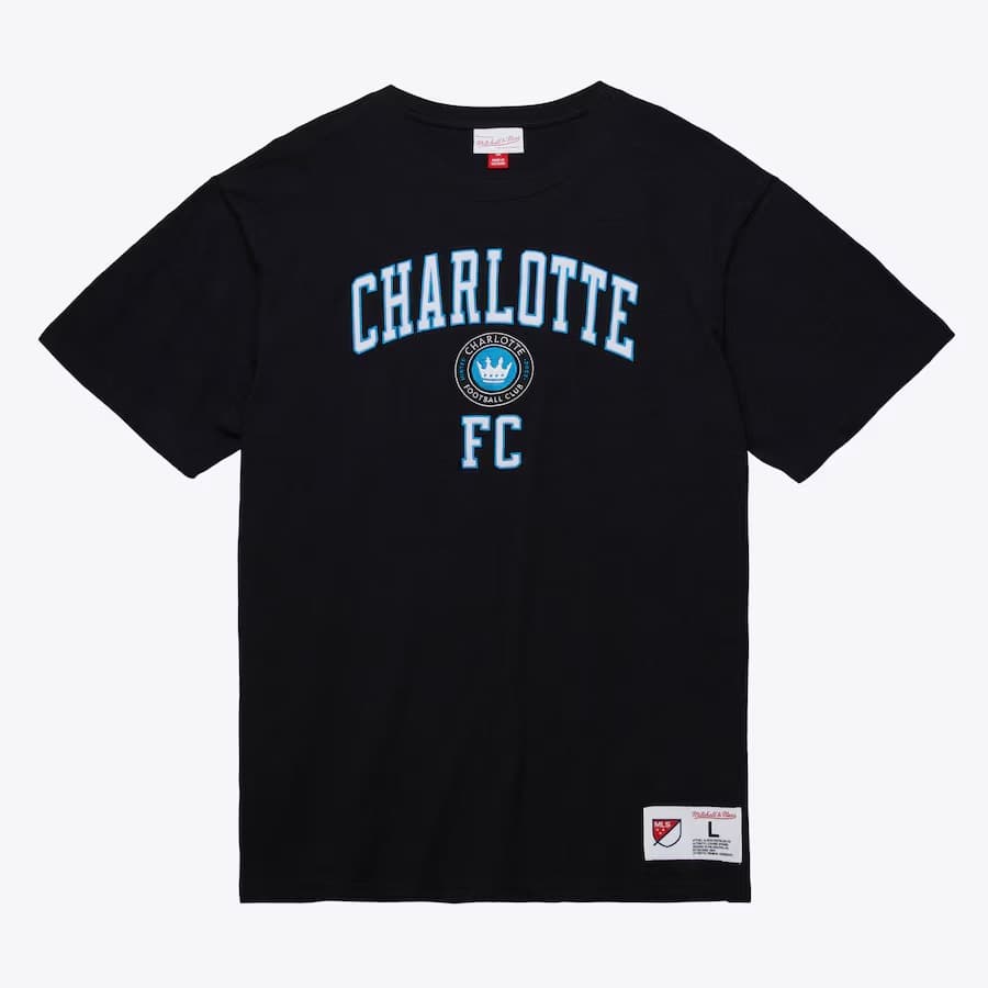 Футболка Mitchell & Ness Black Charlotte FC Legendary Current Slub T-Shirt