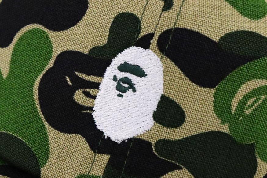 Бейсболка BAPE ABC Camo Ape Head Panel Cap Green