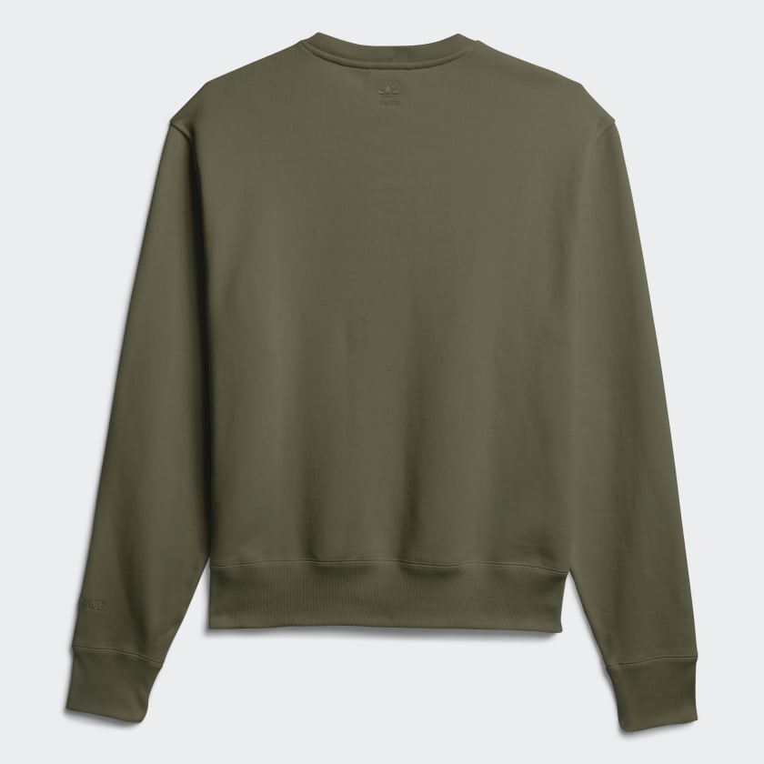 Свитшот adidas Pharrell Williams Basics Crewneck Sweatshirt Olive Cargo