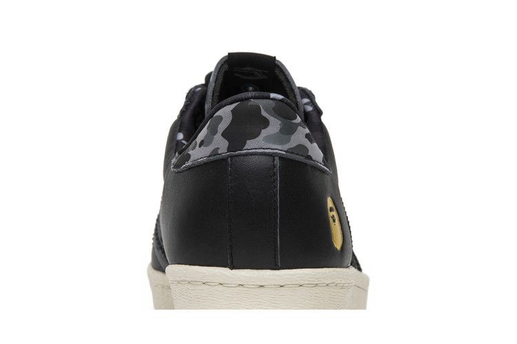 Кроссовки Undefeated x A Bathing Ape x adidas Superstars 80v 'Black'
